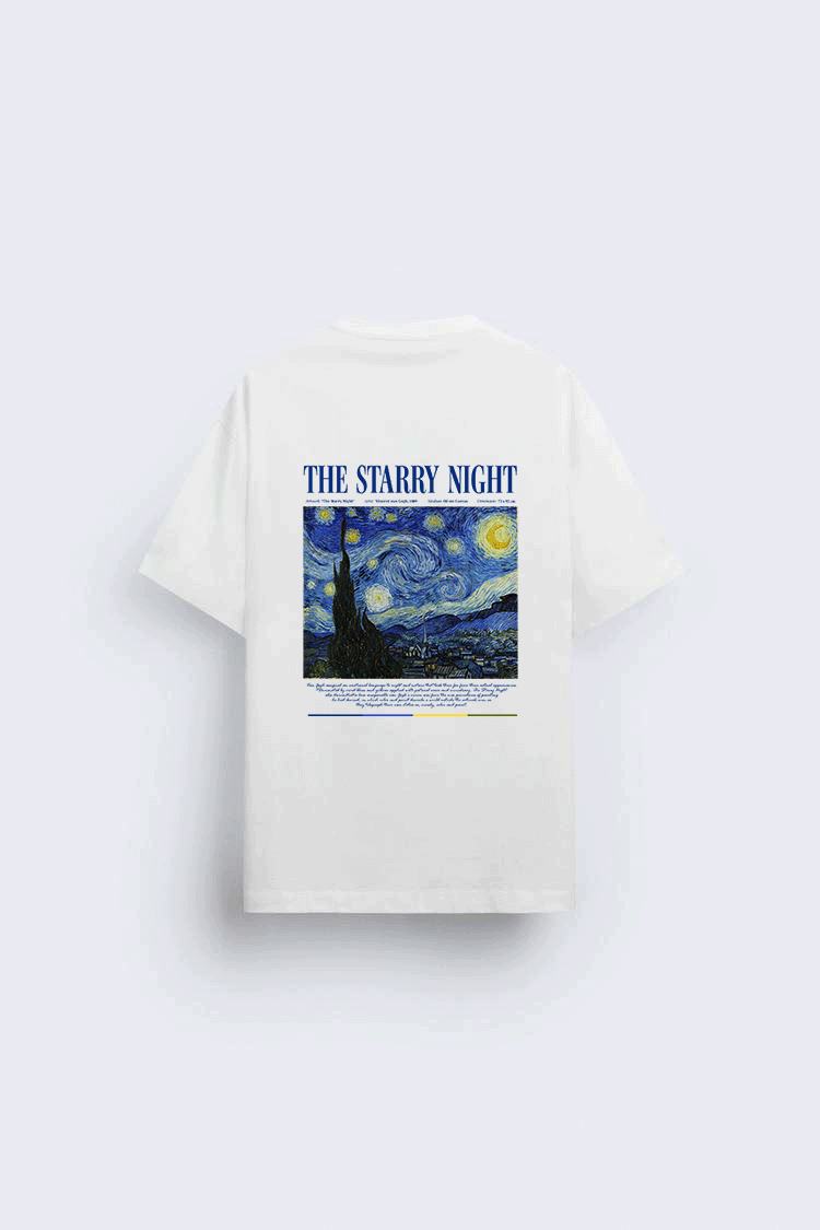 Starry Night Printed T-Shirt